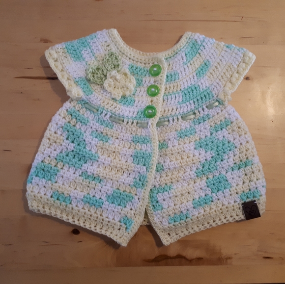 Beautiful Crochet Baby Cardigan💛 | Brand New | Size 0-3 Months - Picture 9 of 9